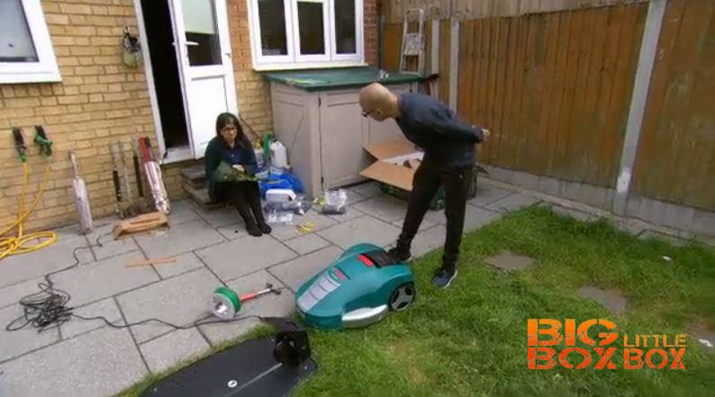 It's safe to say @sidselant is a BIG fan of the mower... #BigBoxLittleBox