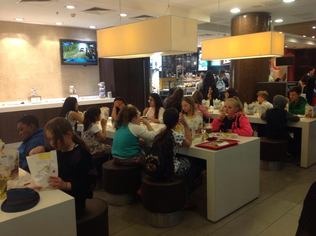 McDonald's treat on our last evening