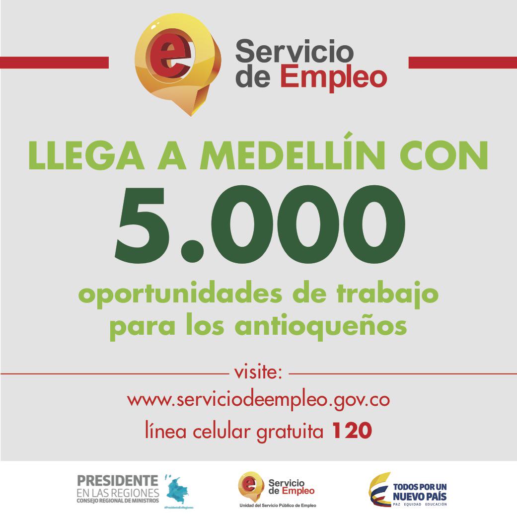 El Servicio de Empleo acerca los Antioqueños a más y mejores oportunidades de trabajo #TrabajoSiHay <a href="/ClaudiaXimenaC/">Claudia Camacho</a>