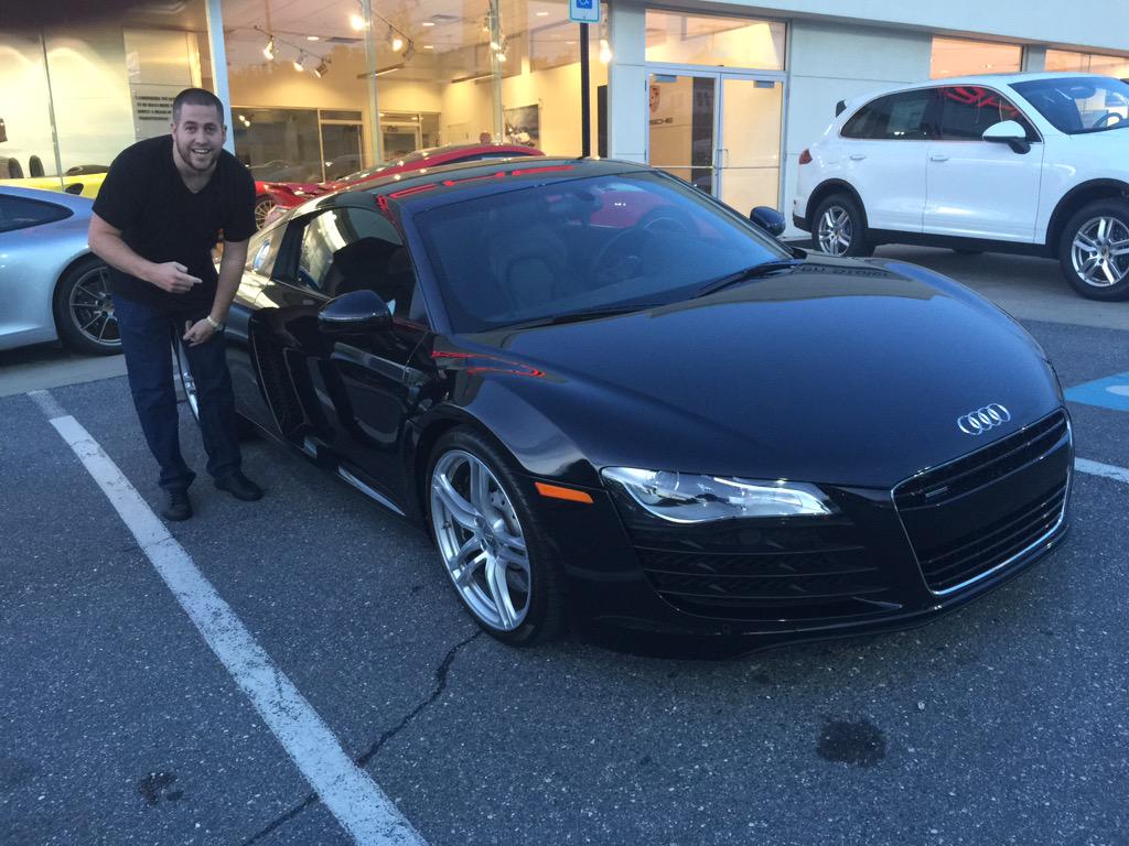 SO HAPPY FOR MY BOY @xRpMx13 PICKING UP THE AUDI R8! Enjoy it man! Let's  have a sick night tonight in Baltimore 🎉🎉🎉, image size:1024x768