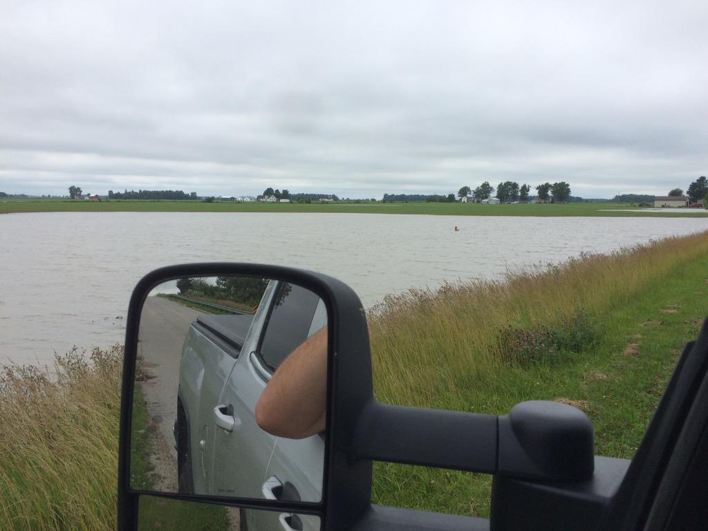 CRBrubaker's tweet image. Really glad I didn't replant the drowned out spots. #flood15 #pondsarefull #lakefrontproperty