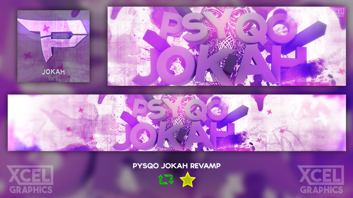 XCELGraphics's tweet image. Revamp for @PsyQoJokah, Congrats on joining @TheTeamPsyQo, hope you like! RT's and FAV's appreciated.