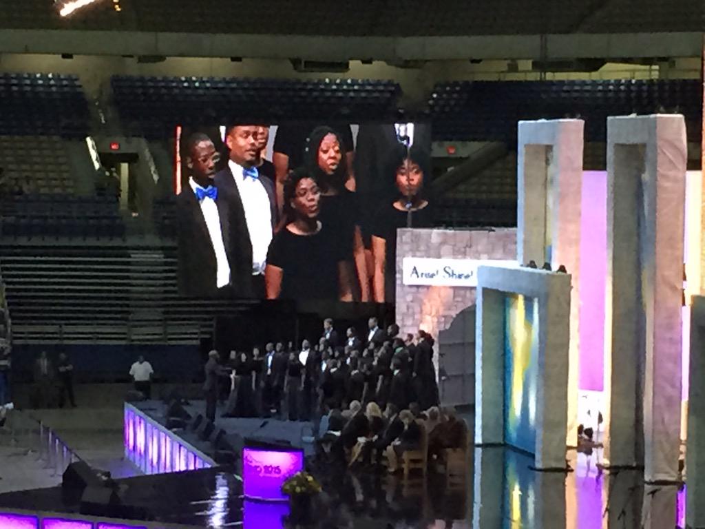 OaksSupporters's tweet photo. @TheAeolians of @OakwoodU at the Alamodome #GCSA15 #OU2GC15 http://t.co/tAjunCGpMu
