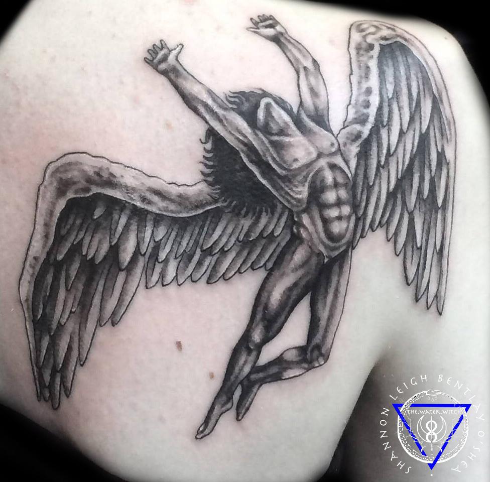 Tattoo uploaded by Keron McHugh  Swan Song Led Zeppelin realismsketch  design  Tattoodo