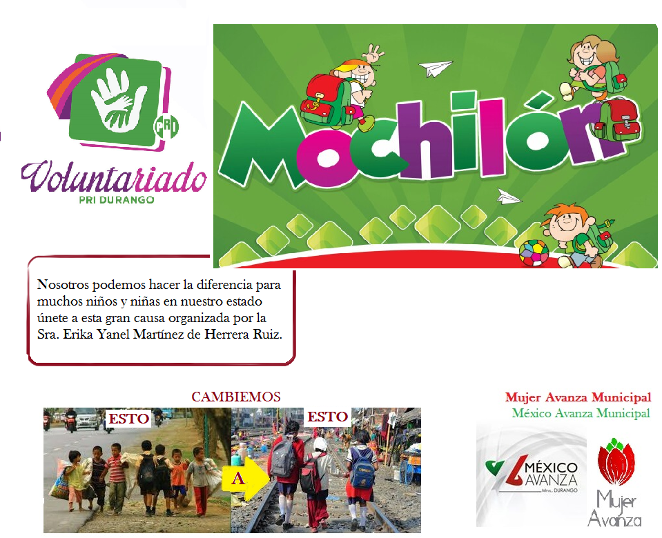 MujerAvDgo's tweet photo. @MujerAvDgo @CDMMexicoAvanza UNIDOS EN #Mochilon2015 @LiizVgs @dlizmaldonado 
@RicardoMCorral http://t.co/9X0gl2imEP