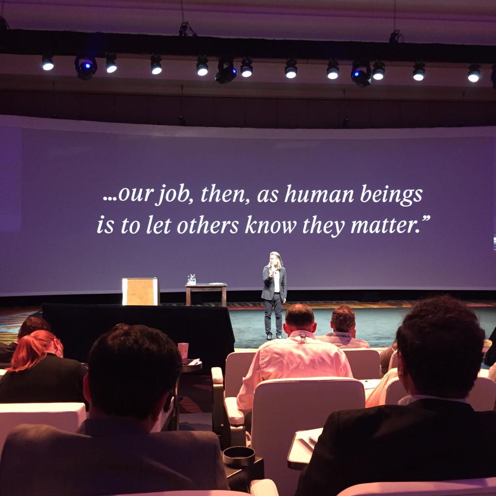 Markbeck3r's tweet image. Extremely thought provoking way to end the work day.... #HyattGS