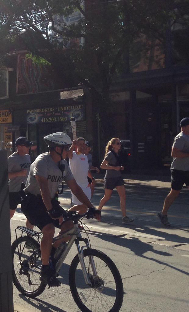 #PanAmGames #Toronto2015 #redken we just saw the torch go <a href="/LIFTSalonTO/">LIFT SALON & SPA</a>