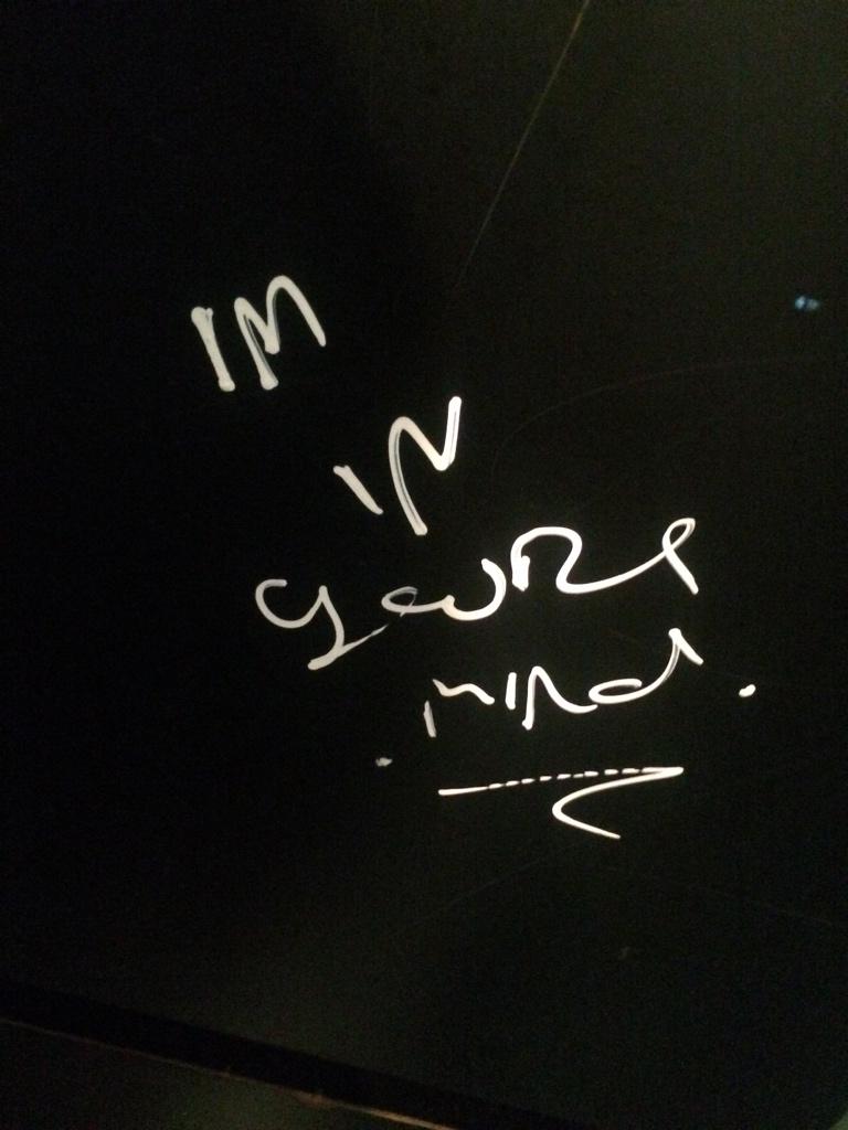 tomfearon's tweet photo. @kinggizzardband Written on the Scala cubicles tonight #ImInYourMind http://t.co/f7GJxJRdNT