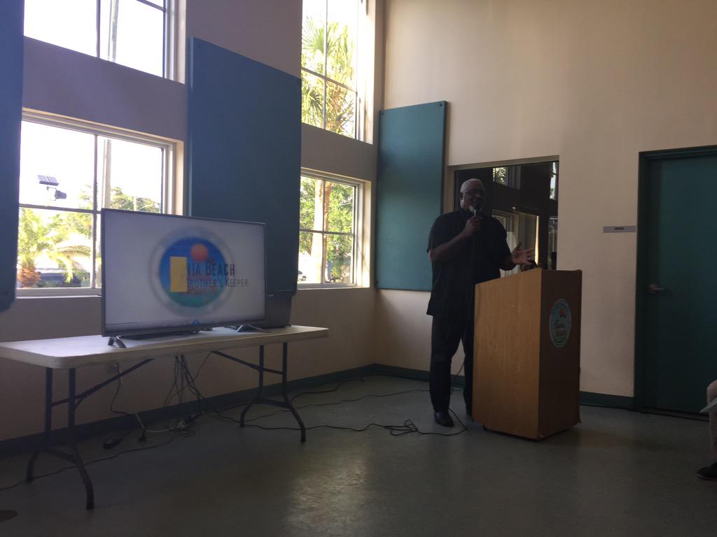 Congrats to Dania Beach as they launch the "My Brother's Keeper" campaign. Proud to represent early childhood.