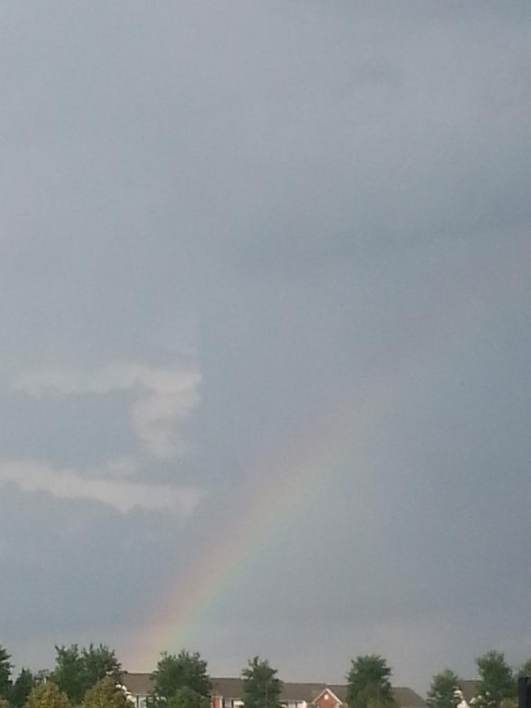 Lynni_A's tweet image. Beautiful rainbow after a storm. #SummerThunderstorms