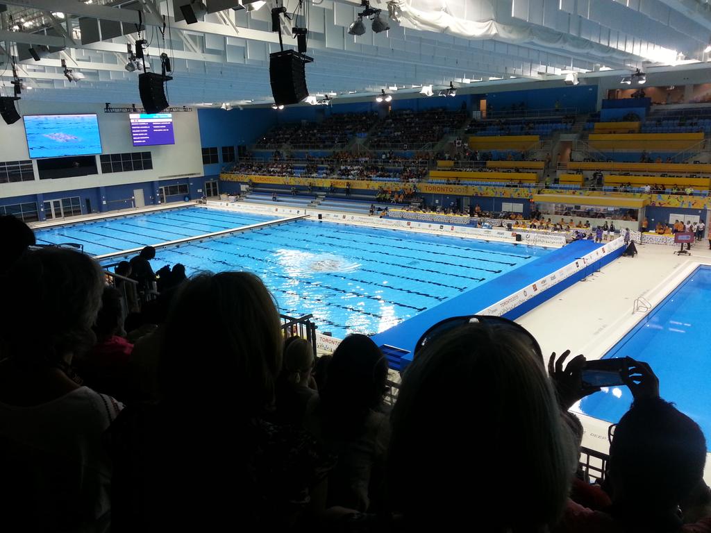 suzeequeen's tweet photo. Synchronized swimming :) had so much fun! #PanAmGames #Toronto2015 #PAC #synchronized #swimming http://t.co/mGa5vInKbB