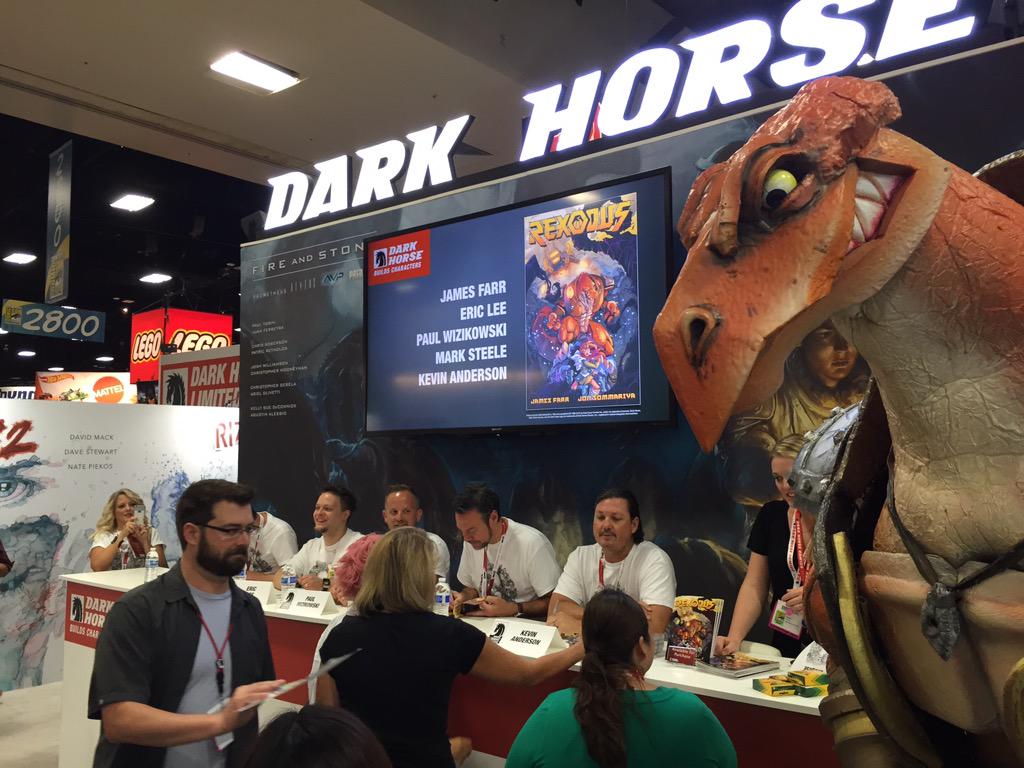 OpRexodus's tweet photo. THAT. JUST. HAPPENED!! @DarkHorseComics !! Thank you #SDCC2015 ! You are making our story something special! http://t.co/jUUbzjijiA