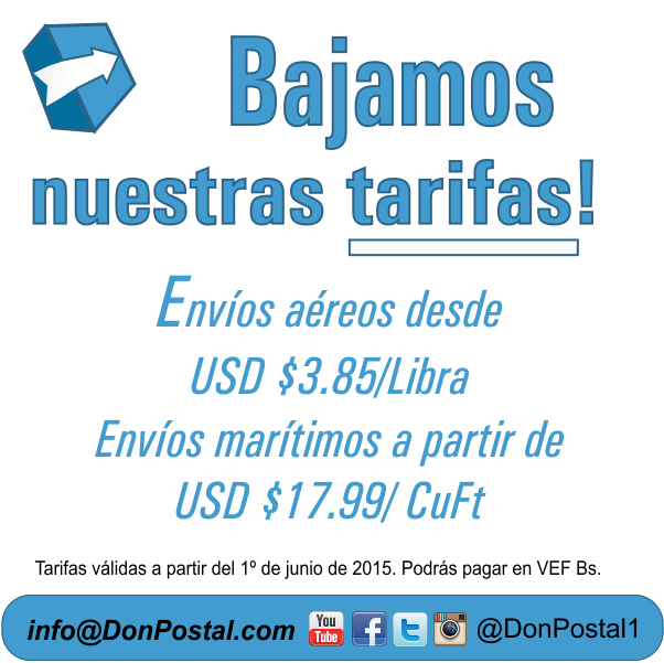 donpostal1's tweet photo. Ajustamos la tarifa de nuestros envíos para que disfrutes del mejor servicio a un menor precio. cliente@donpostal.com http://t.co/B905yakeTo