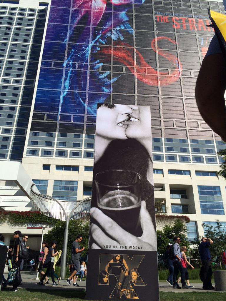 Snoodit's tweet photo. Little love for @YTWFXX at #SDCC! @stephenfalk @maybeAyaCash @cwgeere @desminborges @MsKetherDonohue http://t.co/hjKZzCwmnX