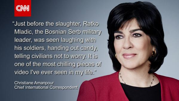 CNN's tweet photo. The Srebrenica genocide was the worst atrocity on European soil since WWII, @camanpour writes. http://t.co/hvjGckcLMb http://t.co/wYKR6HXT8R