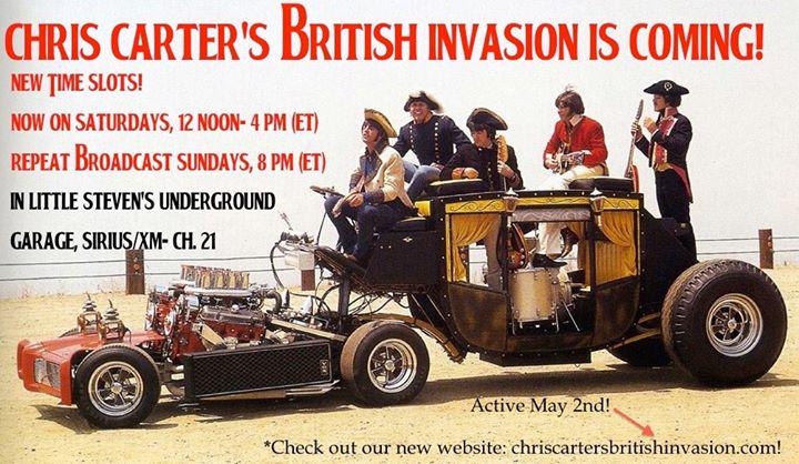 I WILL BE ON CHRIS CARTER’S BRITISH INVASION CELEBRATING 1965 ON SAT 12PM (ET) &amp; SUN 8PM (ET) bit.ly/1JXI5jH