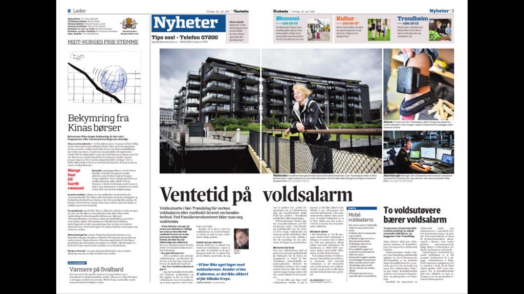 Tom for voldsalarmer? Jeg visste ikke en gang at det var mulig. #stoppvolden #rødknapp #rystet <a href="/adresseavisen/">Adresseavisen</a>