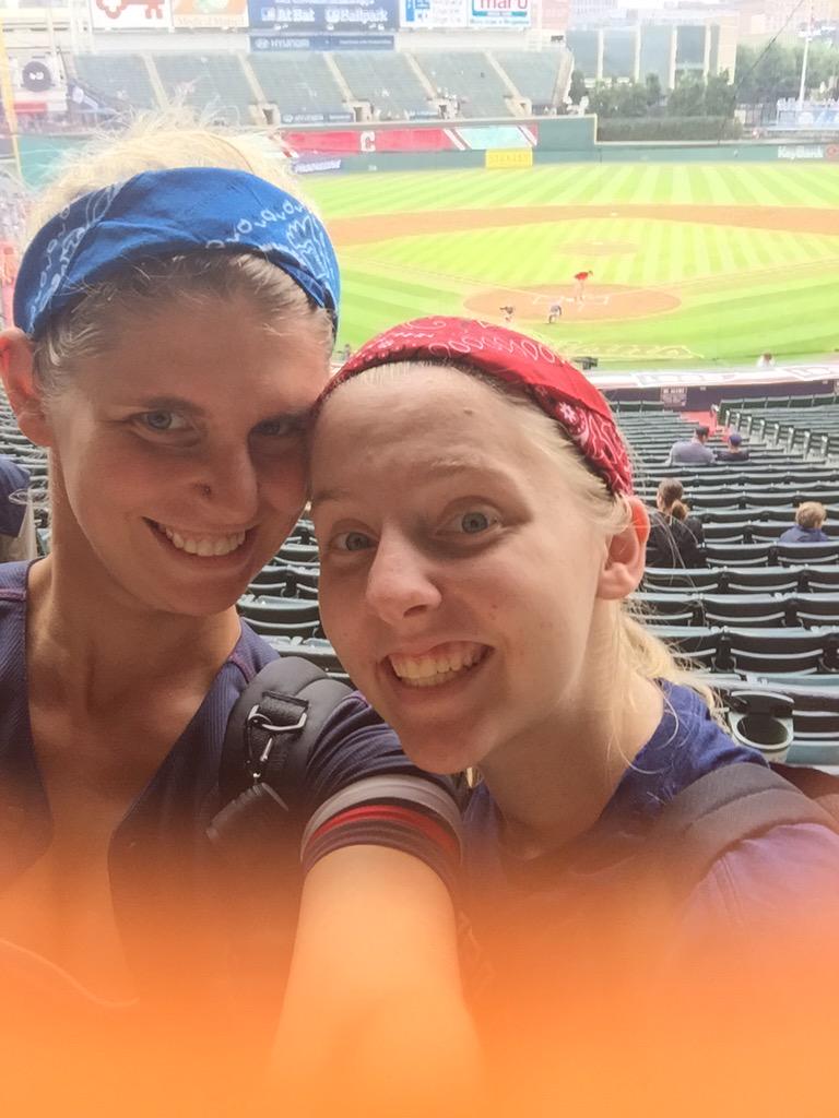 FolkinAround510's tweet photo. Fantastic seats with my baby sister for tonights tribe game!! #TribeLive http://t.co/gUTjbUUrc5