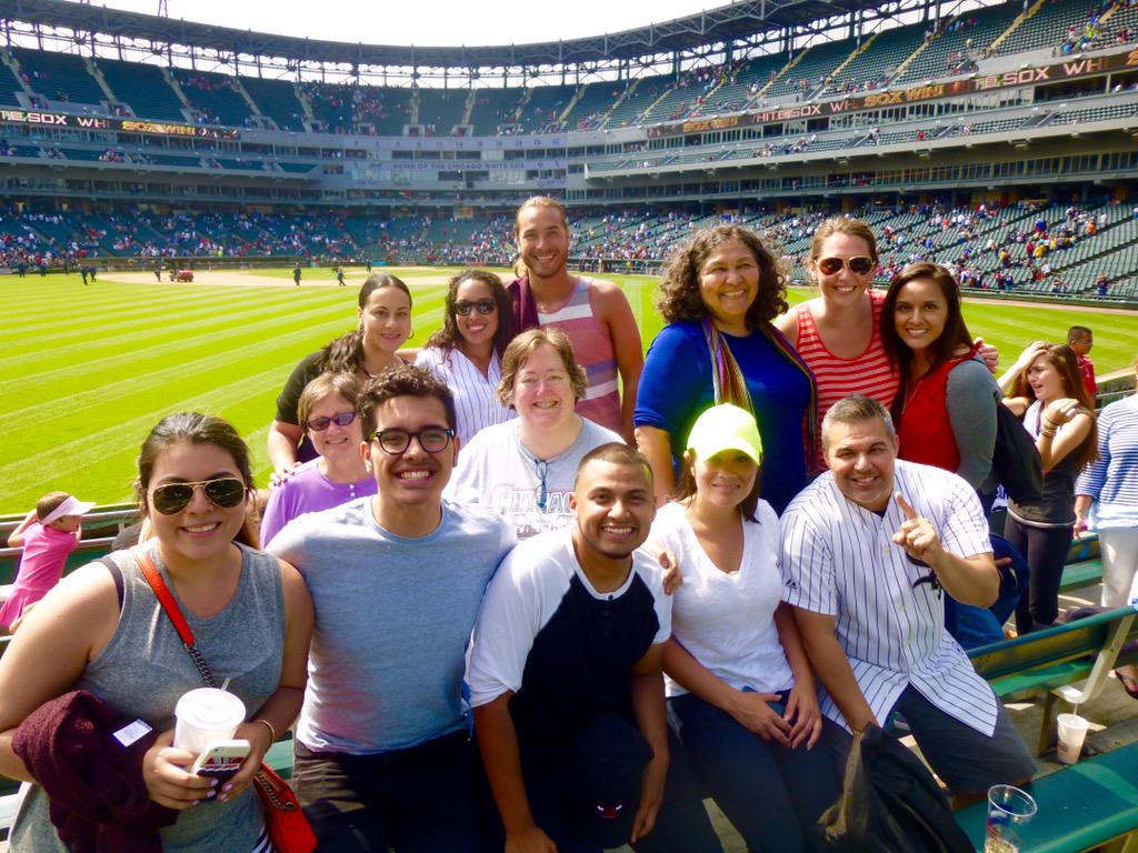 SavannahClemen4's tweet photo. Fun @latinopolicy outing today at the Sox game! Sox win!! #WhiteSox http://t.co/cbSVqllk0r