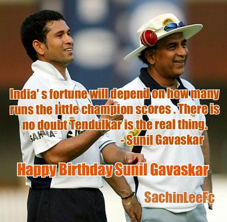 Here\s Wishing Sunil Gavaskar A Very Happy Birthday  Sir 