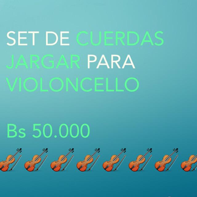 🚨⚠SE VENDEN CUERDAS JARGAR PARA VIOLOCELLO: 📩thecelliststoreve@gmail.com 📲04126492580