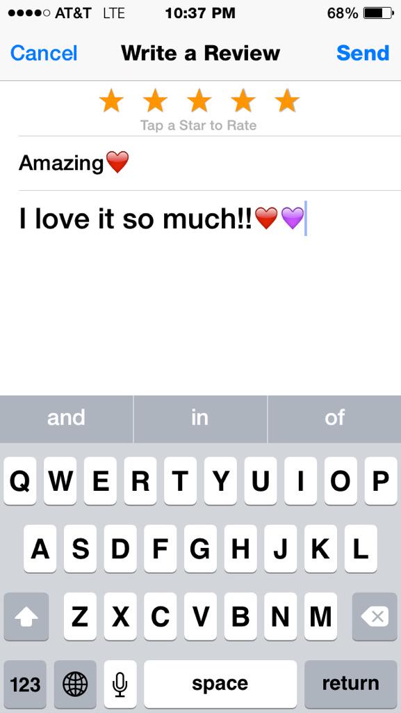 WhitneyJouet's tweet photo. Hey @HayesGrier
✨✨✨
#FollowMeOnChallanged
✨✨✨
It would be amazing and make my life❤️
✨✨✨
Gave it 5 stars⭐️🌟 http://t.co/SJucIkDOxP