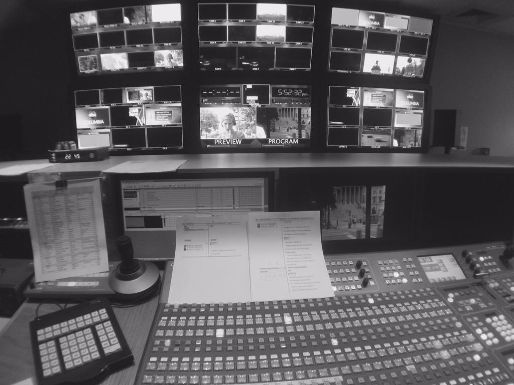 JoeyDPics's tweet photo. Directing shows going live everyday across the street from SC State House. Tomorrow the Confederate flag comes down. http://t.co/Na075ZWiNk