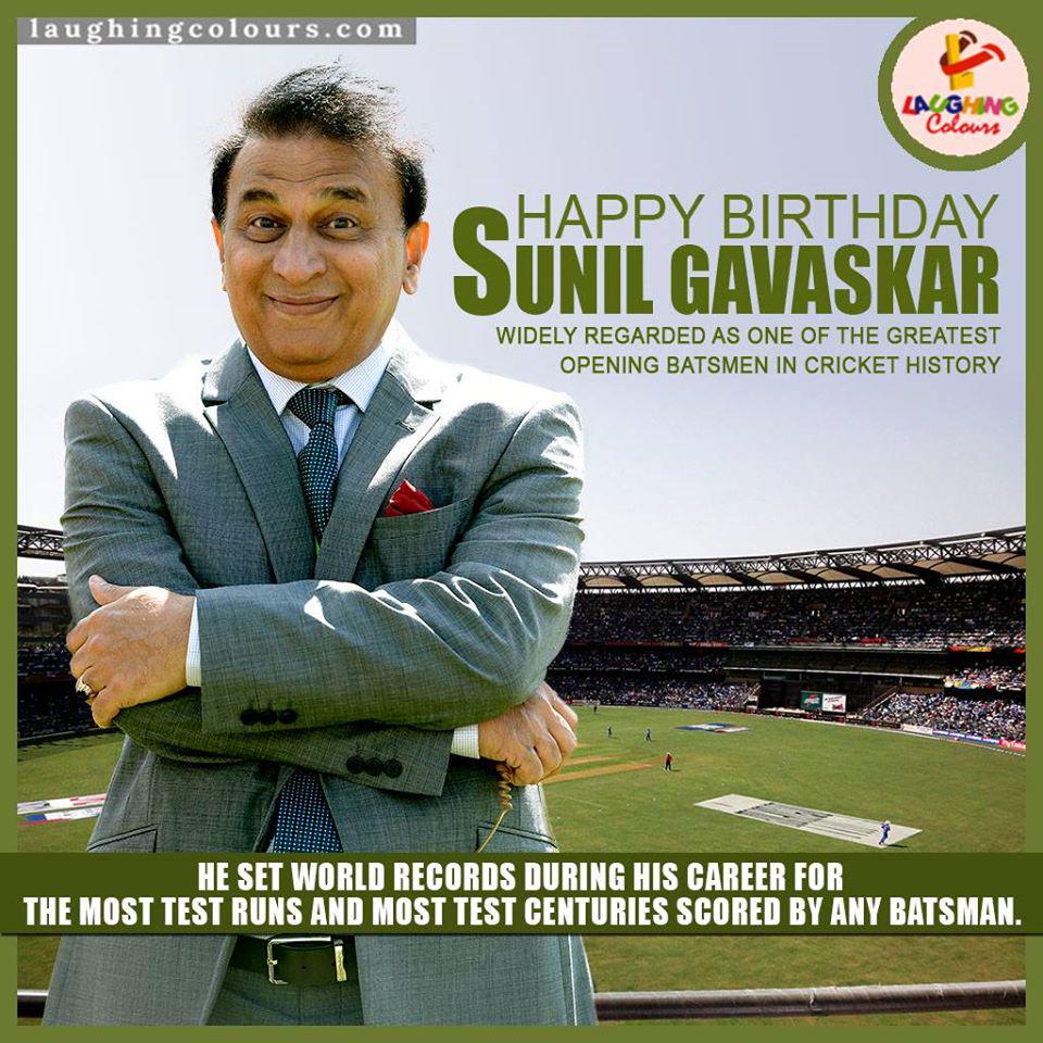 Happy Birthday Mr Sunil Gavaskar.

The Legendary Cricketer  