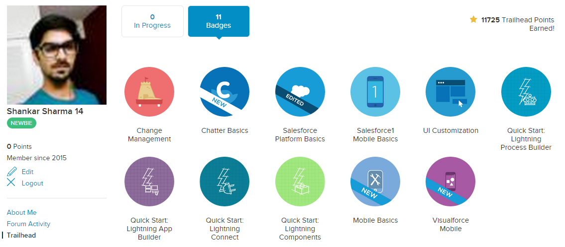 ssharma_sfdc's tweet photo. Earn Your #trailhead #Badges #Salesforce @SalesforceDevs . More to come # http://t.co/nmhphjHHJN