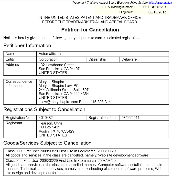 Automattic Wins Cybersquatting Case Against Chris Pearson wptavern.com/automattic-win…  #wtf