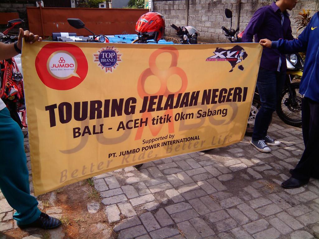 Mohon pantauan, dulur dr XYI Bali. NRA DK 035 (Aldiano)
TOURING JELAJAH NEGERI
BALI - ACEH 0km Sabang
Pin : 7D66C09B.