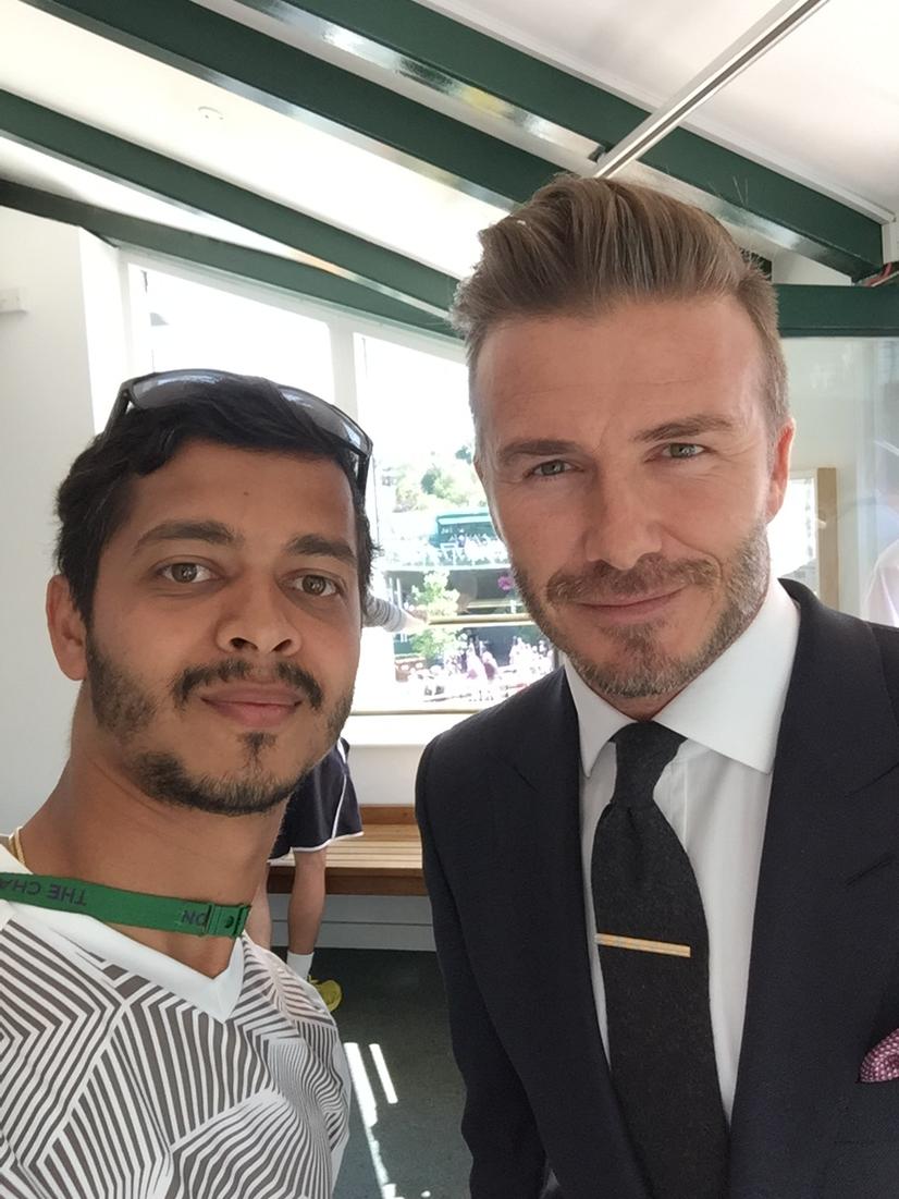 Physio_Yash's tweet photo. With the legend himself ..David Beckham..!!! http://t.co/QVfrcsKT0G