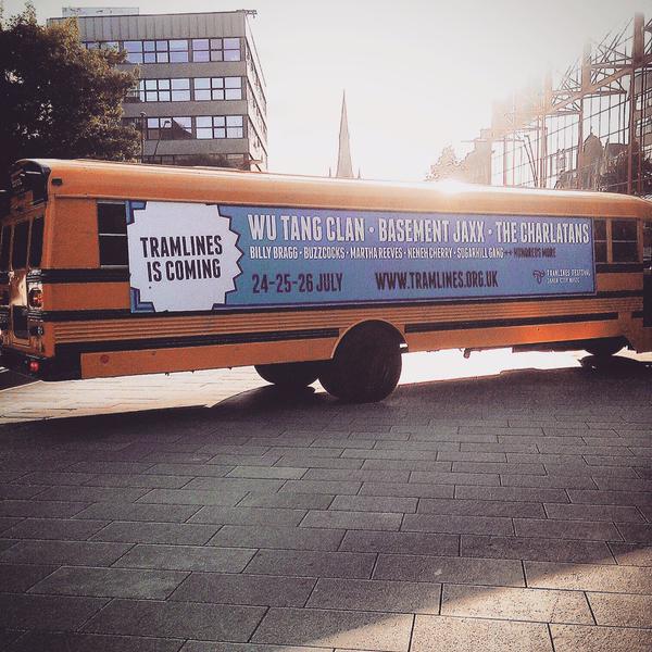 Take a pic of yourself in front of the Big Yellow Bus tag us + #Tramlines2015 for a chance to WIN 2 wkend tickets!