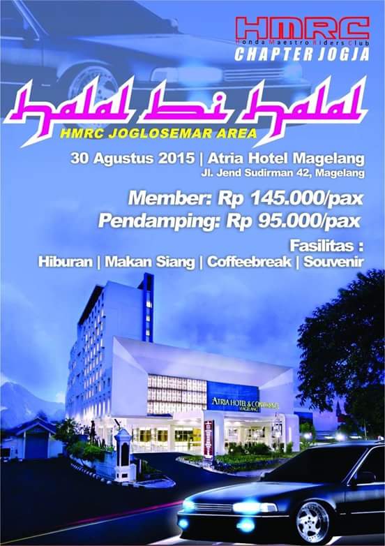 Halal Bi Halal <a href="/HMRCindonesia/">ACCORD MAESTRO</a> wilayah Joglosemar (Jogja Solo Semarang) dgn tuan rumah <a href="/HMRCJogja/">HMRC Jogja Chapter</a> , Minggu 30-08-2015