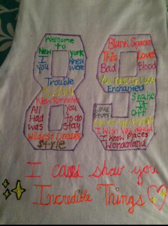 sweetswift89's tweet photo. worked for days on this!! can't wait for the concert😍💗 @taylornation13 #1989TourEastRutherford #TaylorSwift1989Tour http://t.co/T5gVQHXawv