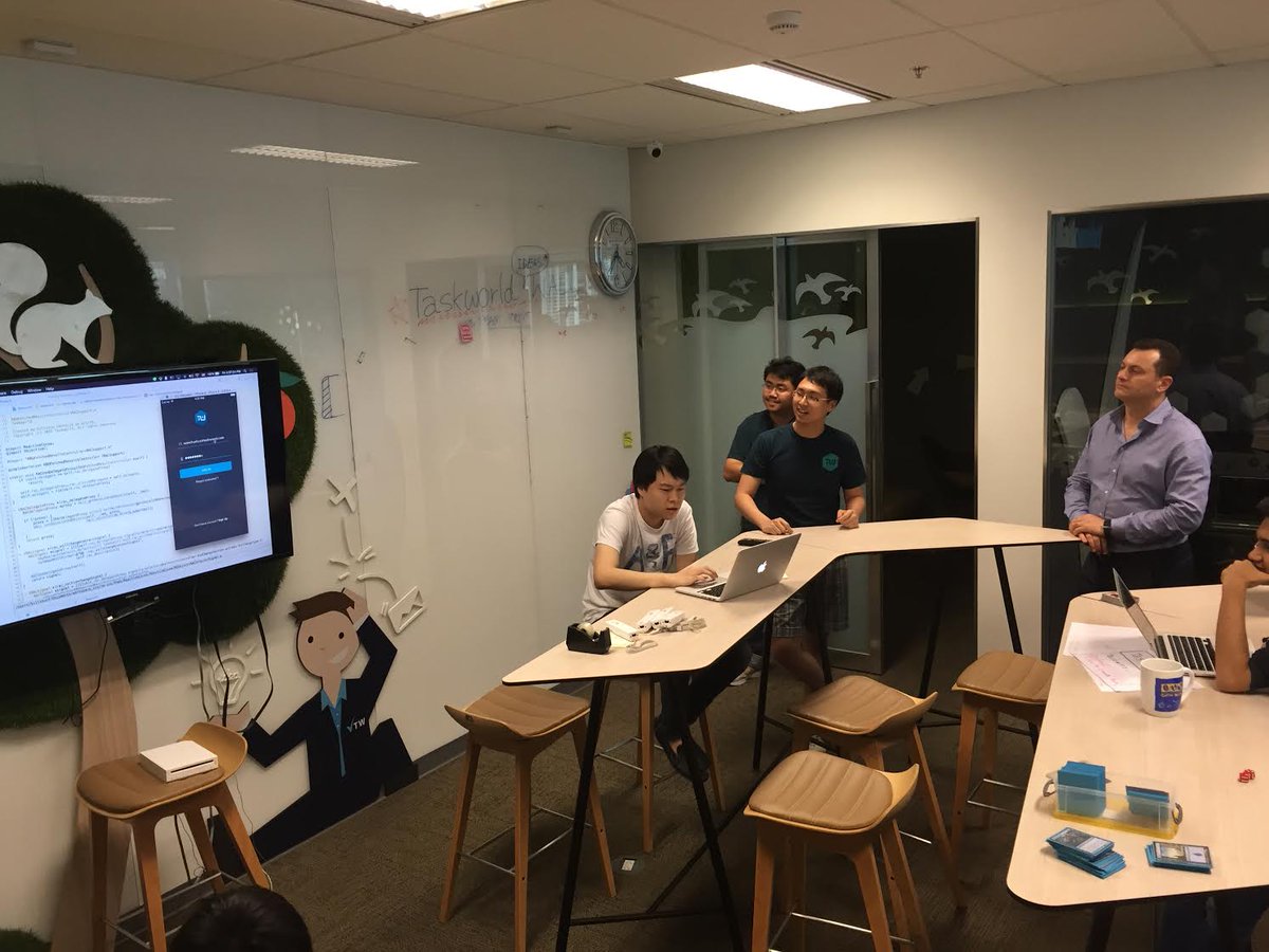 taskworld's tweet image. Our mobile team showed us a glimpse of the new version of #Taskworld's mobile app and it got everyone super excited!