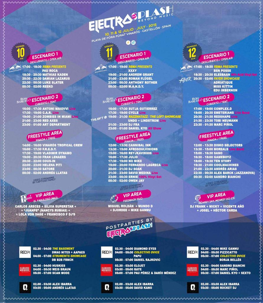 Hoy arranca <a href="/ElectroSplash03/">ElectroSplash Fest</a> y ahí estaremos para echar unos buenos bailes. Aquí los horarios -----》