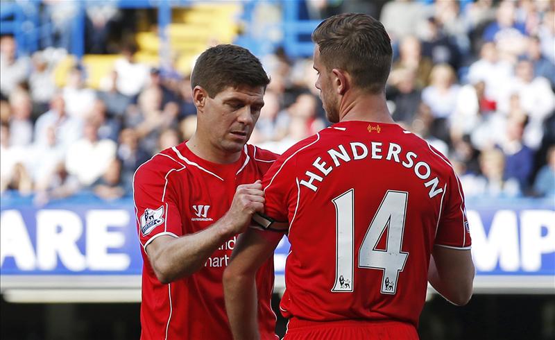 Betfair's tweet photo. Jordan Henderson has officially been announced as #LFC's new captain replacing Gerrard. http://t.co/4H0Xuuw0xb