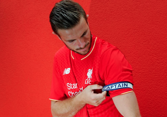 Betfair's tweet photo. Jordan Henderson has officially been announced as #LFC's new captain replacing Gerrard. http://t.co/4H0Xuuw0xb