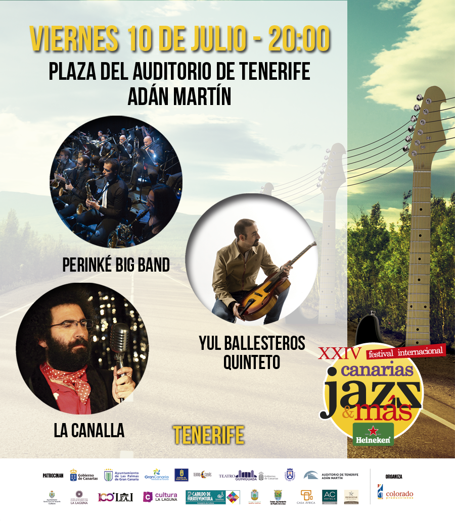 CanariasJazz's tweet photo. Triple concierto en abierto y gratuito en Santa Cruz de #Tenerife, a partir de las 20 h. #CanariasJazz15 #Heineken http://t.co/gZAPndVd34