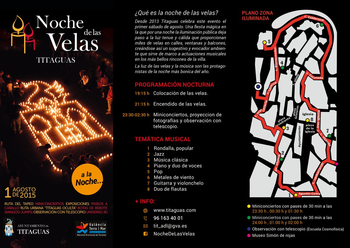 Titaguas_'s tweet photo. Se acerca La Noche de las Velas 2015 y este año viene cargada de sorpresas y novedades.¡Os esperamos el 1 de Agosto! http://t.co/6TIDEZkUmE