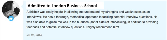 Happy to see our applicant admitted to <a href="/LBS/">London Business School</a> using our platform. #MBA #BusinessSchool #testimonial