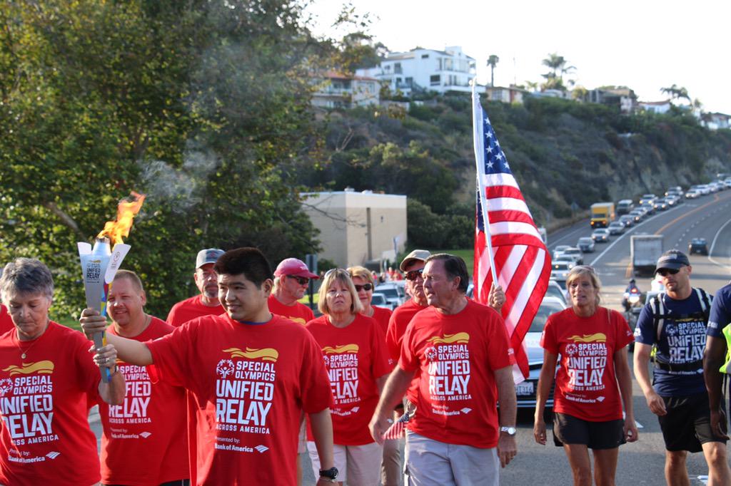 Sorry for the traffic #LagunaBeach but today we #PassTheFlame to @LA2015! #itsABigDeal #UnifiedRelay #centralRoute