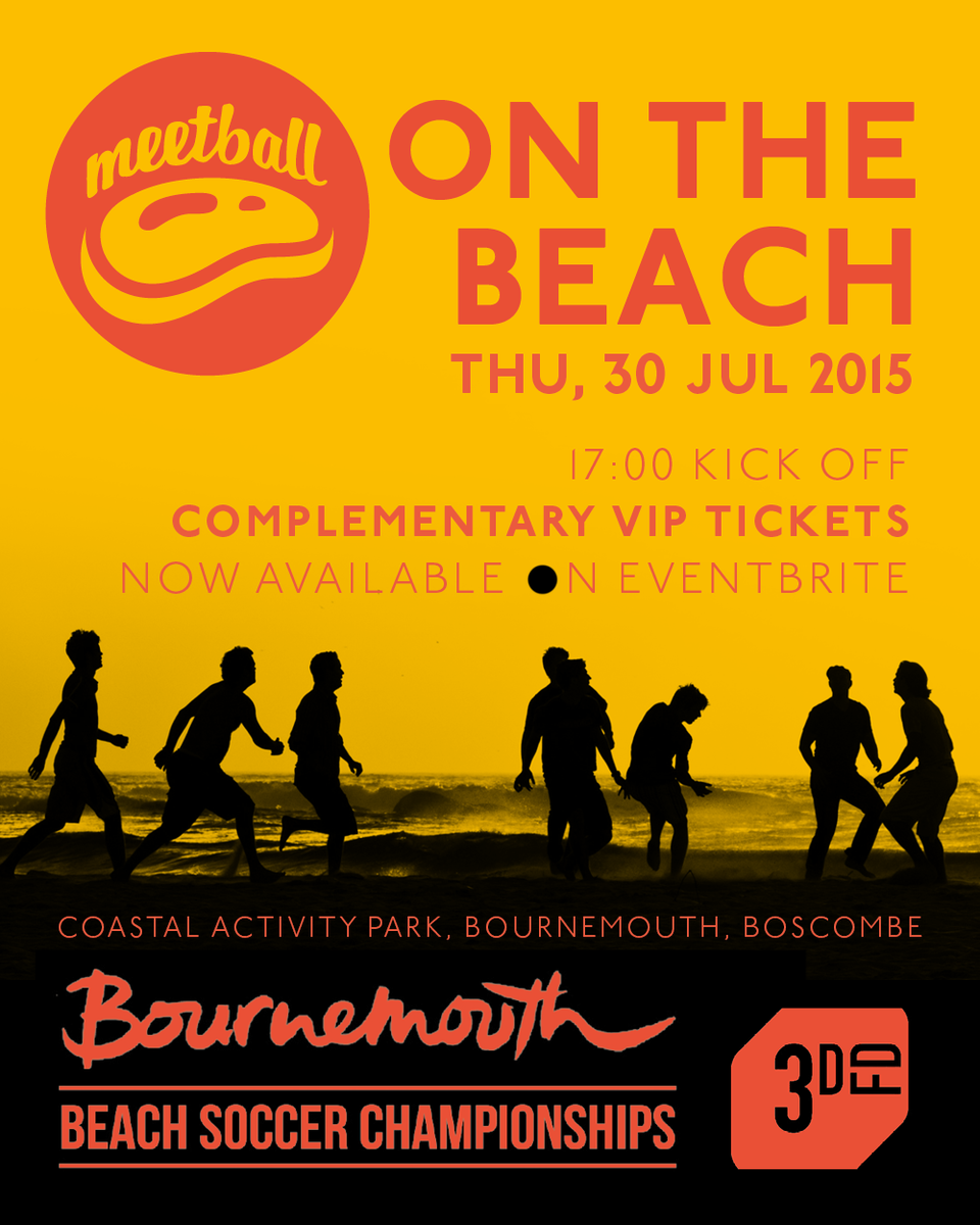 MeetballUK's tweet photo. Thursday 30 July 2015 @coastalactivity we take to the beach for the inaugural @MeetballUK Beach Soccer championships. http://t.co/yc5iOHI4Fl
