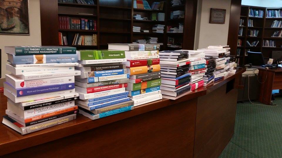 ALBA_edu's tweet image. A huge thank you to all #egos2015 exhibitors who  have donated their books and journals to #alba_edu.