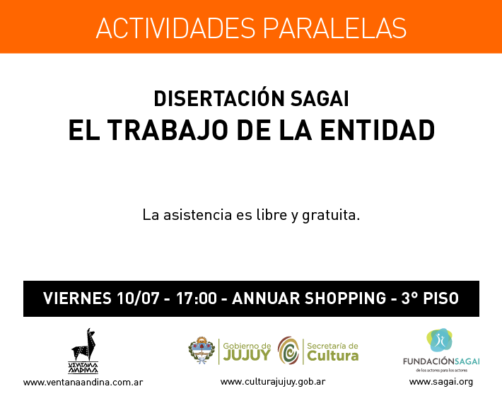 Hoy en #VentanaAndina Disertación de representantes de <a href="/Sagai_Org/">SAGAI</a> desde las 17:00hrs 3° Piso Annuar Shopping