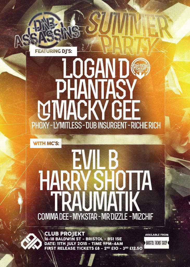 Tomorrow night!!!! The Summer Party <a href="/ProjektBristol/">Projekt Bristol</a> don't miss this!! facebook.com/events/2988561…