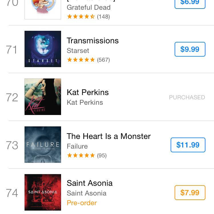 #KATSQUAD WE ARE ALREADY AT #72 on the charts! Keep it going! Love you guys!#KatPerkinsDRIVE 
itun.es/us/svpD8