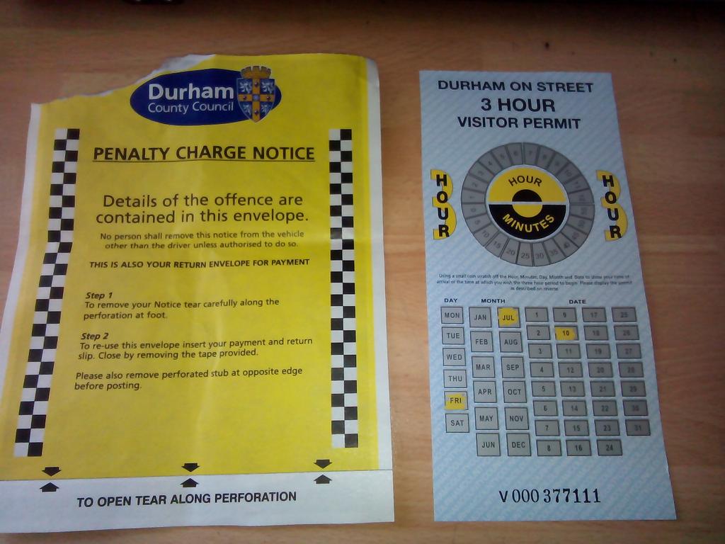 When using these parking permits, make sure you scratch of the time as well as the date. Cos you will get a fine.