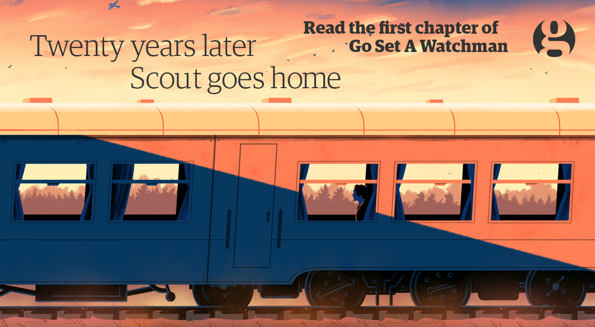 GuardianBooks's tweet photo. Go Set A Watchman by Harper Lee: read the first chapter now: http://t.co/nl8Xwi39SR #GdnWatchman @GSAWatchmanBook http://t.co/YynLWDockL